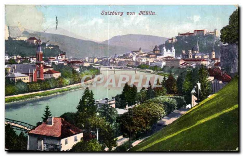 Postcard Old Salzburg von Miilln