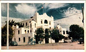 Carlsbad, NM New Mexico  LA CAVERNA HOTEL Santa Fe Style  1946 Vintage Postcard