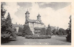 Warren Pennsylvania State Hospital Vintage Postcard AA75682