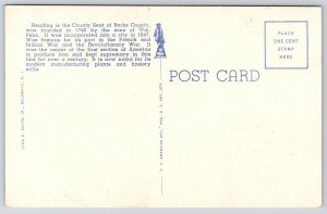 Reading High School Reading Pennsylvania PA Landscape Grounds Campus Postcard