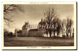 Old Postcard Chateau De Valencay View D & # 39ensemble