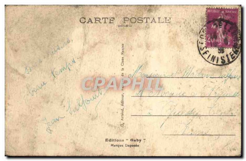 Old Postcard Rosporden Caps and Folklore Pluvigner