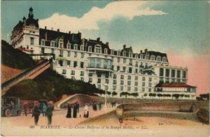 CPA Biarritz Le Casino Bellevue et la Rampe Mobile FRANCE (1126034)