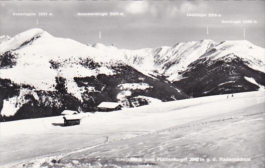 Austria Blick vom Plattenkogel gegen den Nadernachtel Real Photo