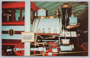 Farm~Early Wood Bunring Porter Locomotive Minden NE~Vintage Postcard