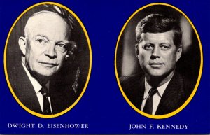 John F Kennedy and Dwight D Eisenhower