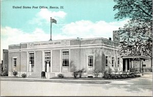 Postcard United States Post Office in Herrin, Illinois