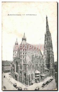 Old Postcard Amsterdam La Cathedrale