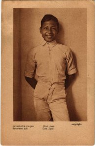 PC CPA Oost Java. Javanese boy. Javaansche jongen INDONESIA (a15960)