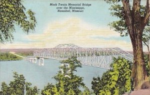 Hannibal Mark Twian Memorial Bridge Over The Mississippi Massachusetts