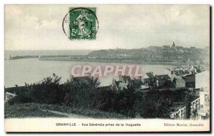 Postcard Old Granville Vue Generale Taking Of Huguette