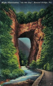 USA Natural Bridge Virginia Vintage Postcard 08.15