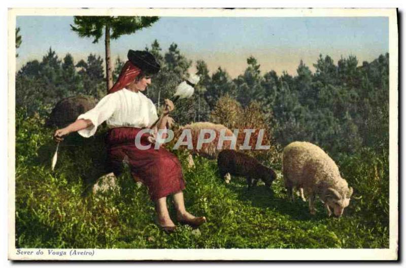 Postcard Old Sever do Vouga Folklore