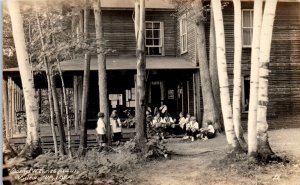 1924 Camp Winnesquam Milton VT Real Photo Postcard