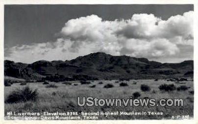 Real Photo Mt Livermore Davis Mountains TX Unused