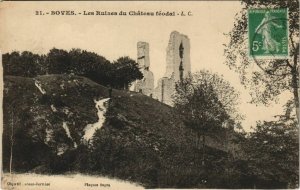 CPA BOVES Le Chateau Ruines (25520)
