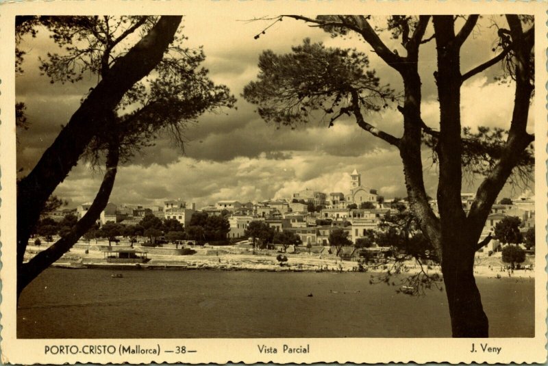 RPPC Porto Cristo Mallorca J Veny Real Photo Postcard