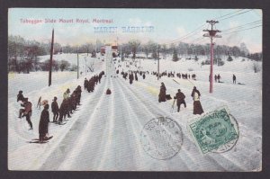 Postcard, CANADA, Montreal, Toboggan Slide Mount Royal