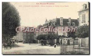 Old Postcard Les Basses Pyrenees Oloron Ste Marie Place Gambetta and Hotel de...