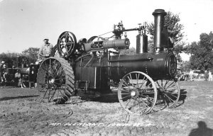 Real Photo Tractor Mount Pleasant IA