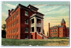 c1910 Lutheran Academy Dormitory Exterior Building Albert Lea Minnesota Postcard