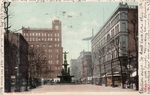 12379 Trolley at Fountain Square, Cincinnati, Ohio 1906