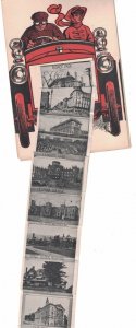 New York Elmira , Tourist Car , Panoramic card with inside Foldout , 24 panels