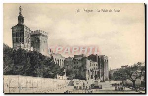 Old Postcard Avignon The Palais des Papes Army Soldiers