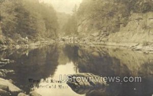 Real Photo - Westfield River - Chesterfield, Massachusetts MA  