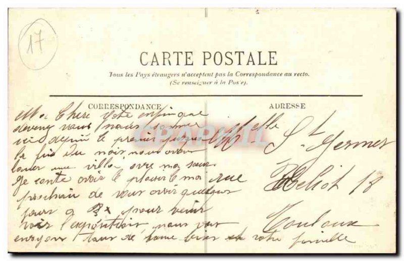 Fouras les Bains Old Postcard The Pine Forest