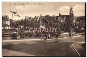 Old Postcard Cabourg Jardins du Casino