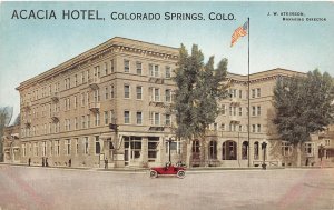 J16/ Colorado Springs Postcard c1910 Acacia Hotel Building  36