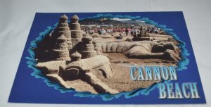 Cannon Beach Sandcastle Contest Oregon Postcard Smith-Western Inc. 29981