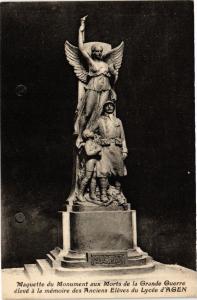CPA AGEN - Maquette du Monument aux Morts de la Grande Guerre eleve (251280)