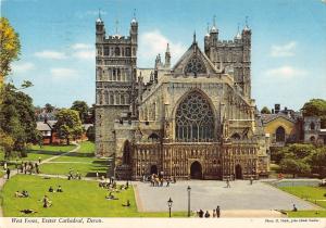 BR83159 west front exeter cathedral devon uk