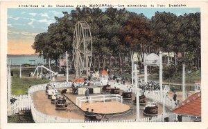 J56/ Montreal Canada Postcard c1910 Dominion Park Ferris Wheel Rides 88