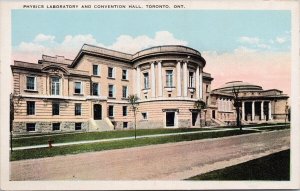 Physics Laboratory & Convention Hall Toronto Ontario ON Ont Unused Postcard E79