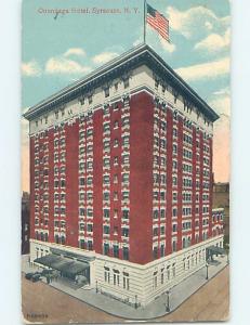 Damaged-Back Divided-Back HOTEL SCENE Syracuse New York NY B4742