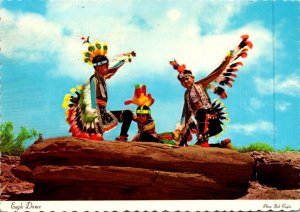 Navajo Indian Boys Dressed For An Eagle Dance