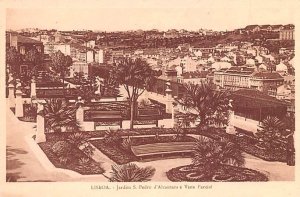 Jardim S Pedro d'Alcantara e Vista Parcial Lisboa Unused 