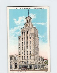 Postcard Snells Arcade Building The Sunshine City St. Petersburg Florida USA