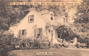 The Home of Ephraim Wales Bull Concord, Massachusetts  