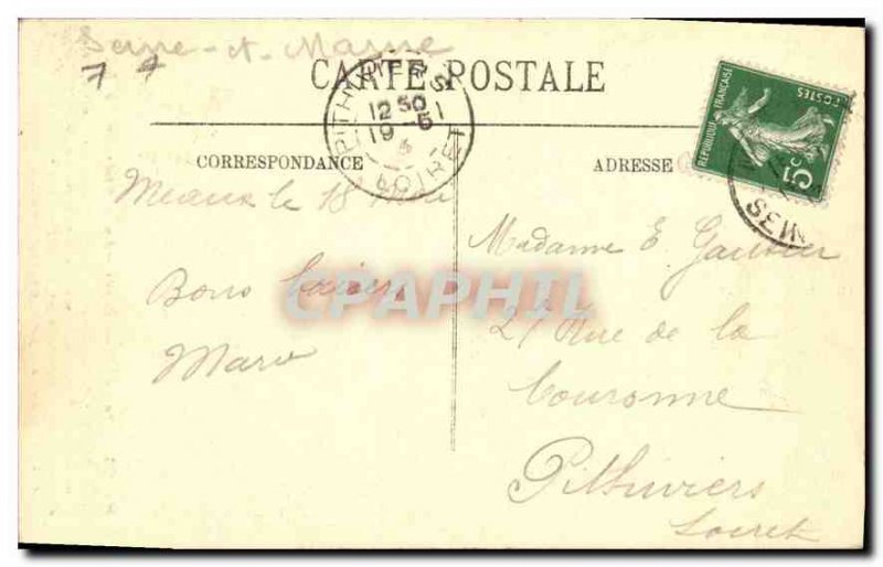 Old Postcard Meaux La Cathedrale