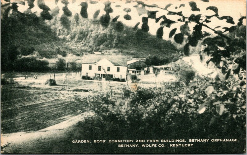 Vtg Kentucky KY Bethany Orphanage Boys Dormitory Farm Buildings Artvue Postcard