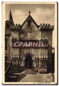 Old Postcard Candes I and L the church started in 1175 completed in 1215 Nort...