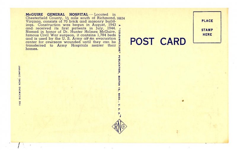 VA - Richmond. McGuire General Hospital