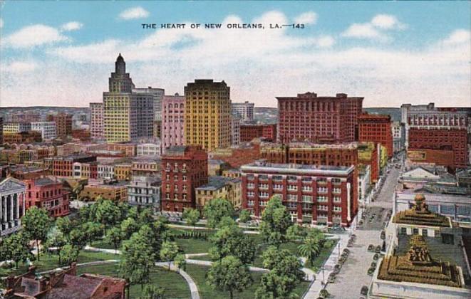 Louisiana New Orleans View Of The Heart Of The City