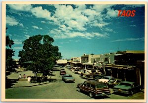 Postcard - North Side Of Taos Plaza - Taos, New Mexico