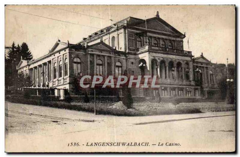 Old Postcard Langenschwalbach Casino