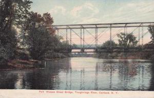 Port Watson Bridge Tioughnioga River - Cortland NY, New York - pm 1909 - DB